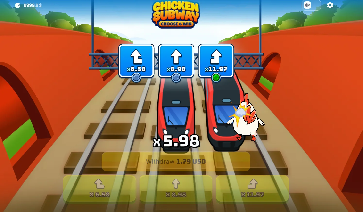 Chicken Subway jogo casino